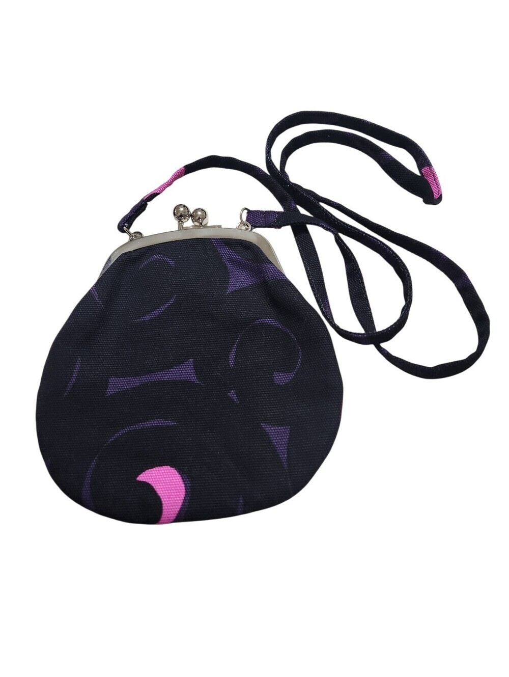 Marimekko Vintage Crossbody Bag Lilac, Pink And Black